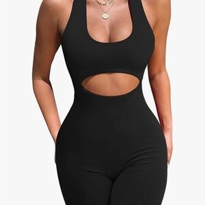 Black Cutout Bodycon Jumpsuit